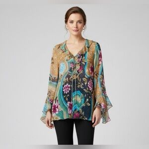 VTG Silk Tunic Blouse